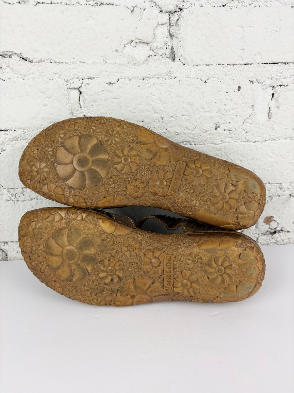Josef Seibel Rosalie 29 Brown Leather Closed Toe Mary Jane Sandals 39 - Picture 10 of 11